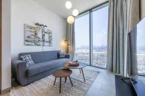 1BDR I Burj Khalifa View I Sobha Waves